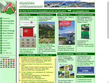 Tablet Screenshot of campsite.at